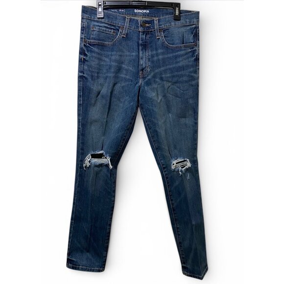 Sonoma Other - Sonoma Men's Goods for Life Slim-Fit Stretch Jeans, Size: 33X30, Blue